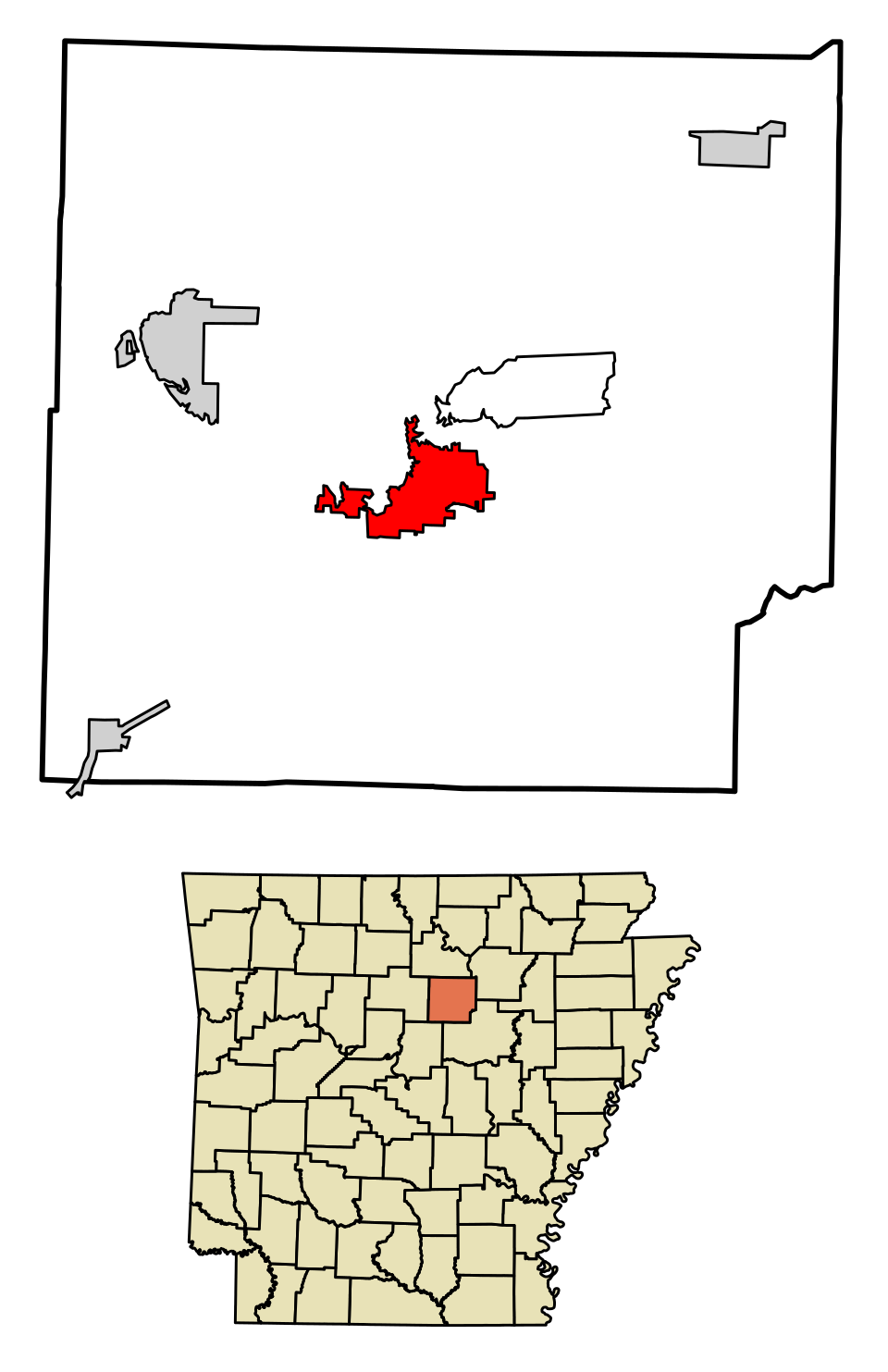 Map of Heber Springs