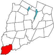 Locator map of Unadilla