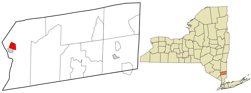 Locator map of Nelsonville