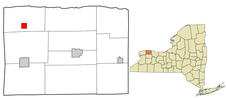 Locator map of Lyndonville
