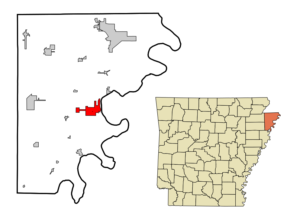 Locator map of Osceola