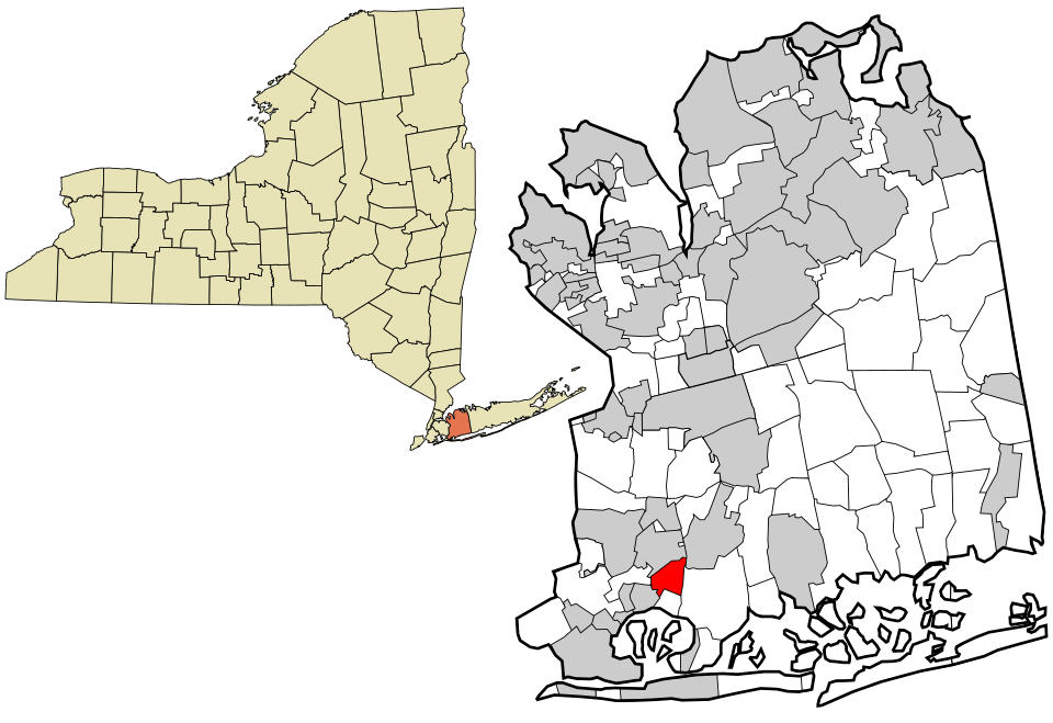 Locator map of East Rockaway