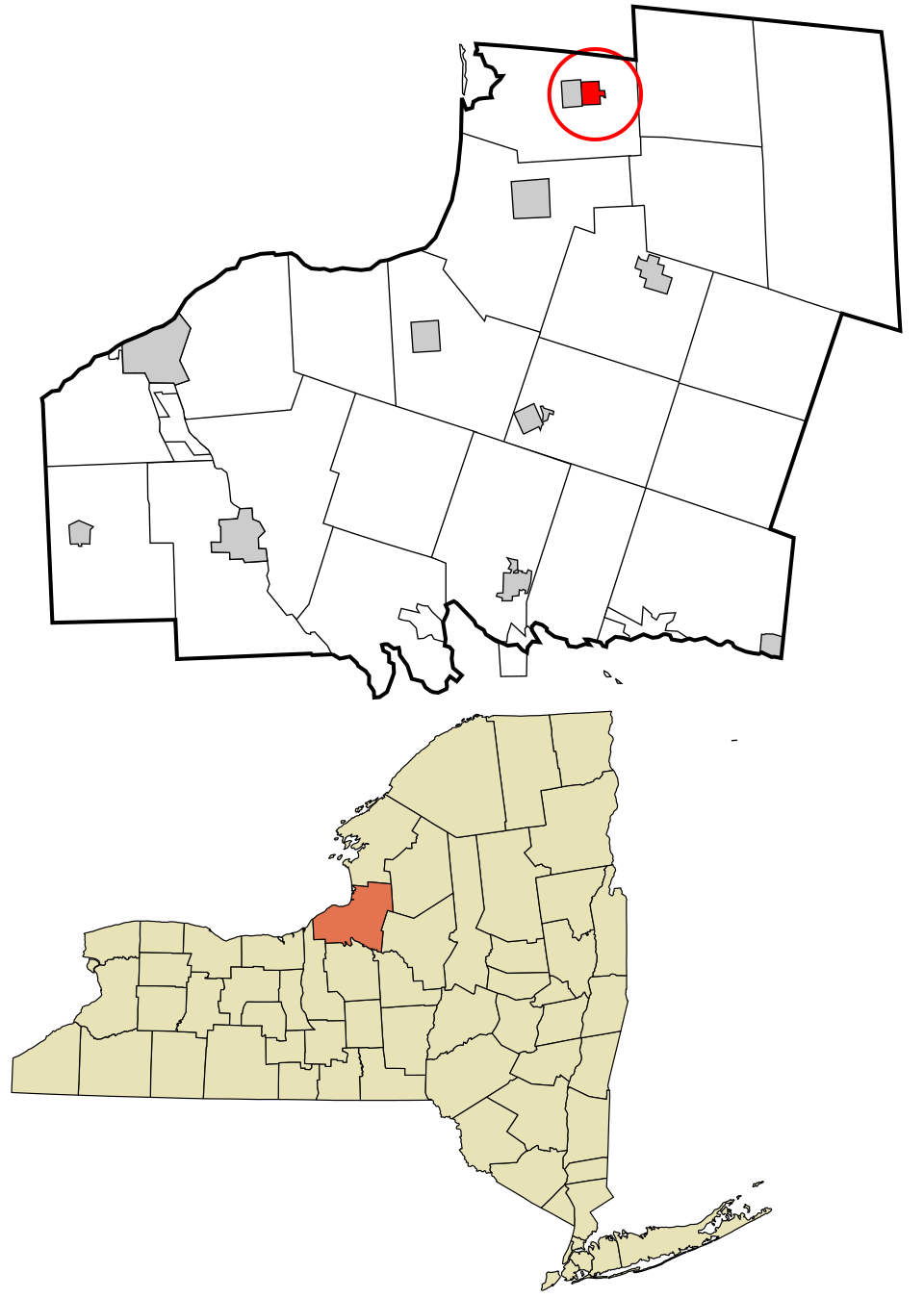Map of Lacona