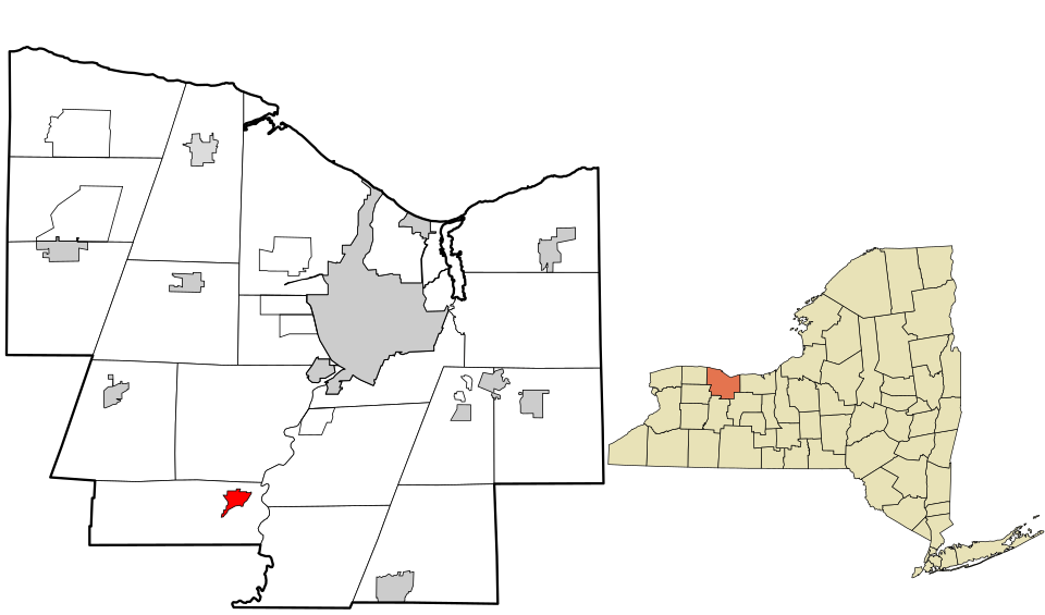 Locator map of Scottsville