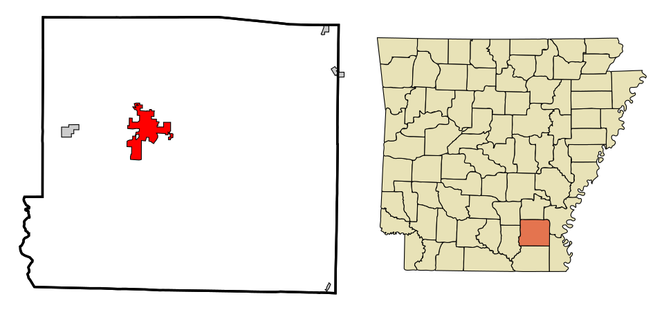Locator map of Monticello