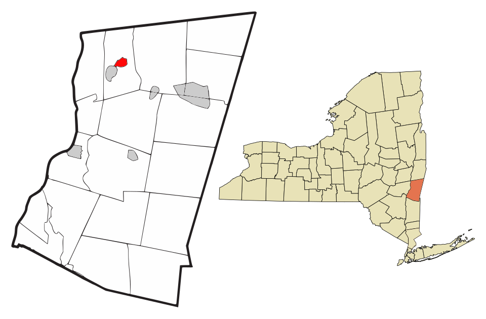Locator map of Valatie