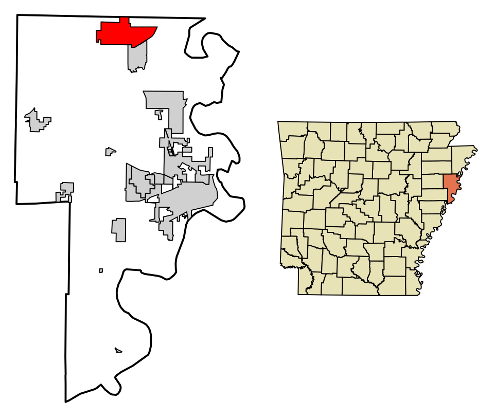 Locator map of Gilmore