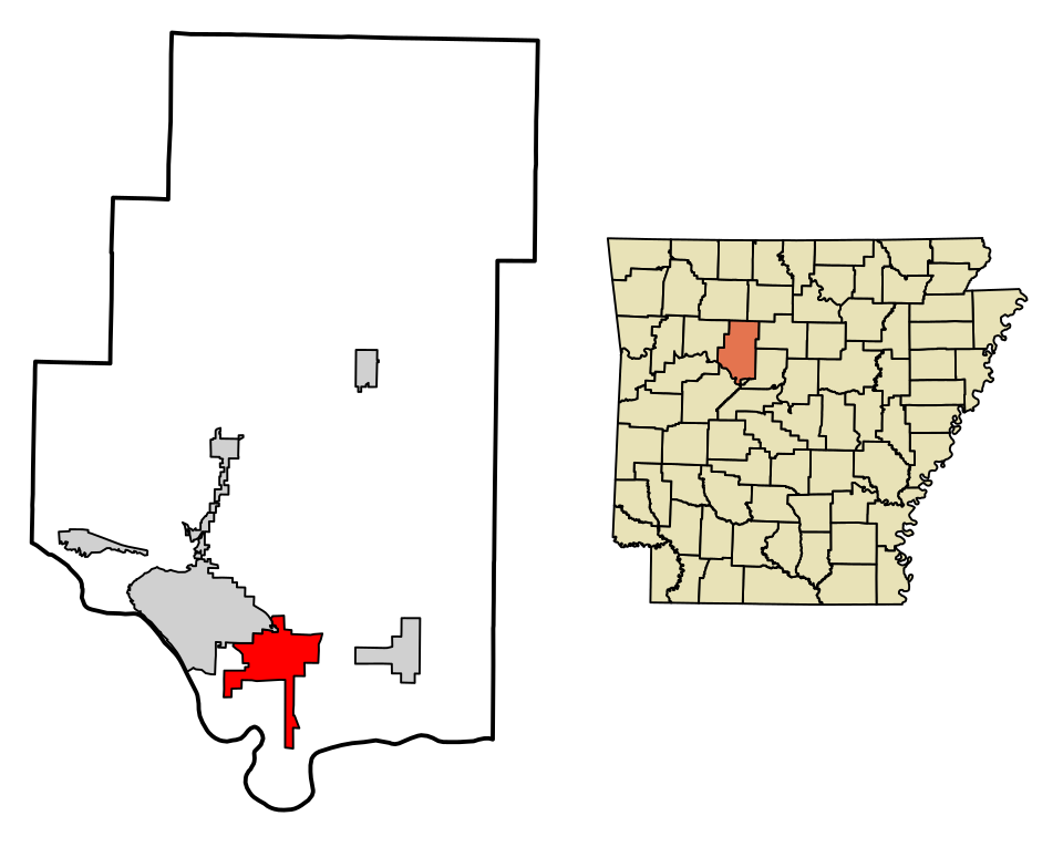 Locator map of Pottsville
