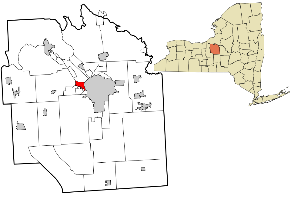 Locator map of Solvay