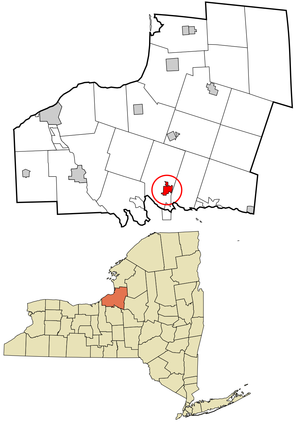Locator map of Central Square