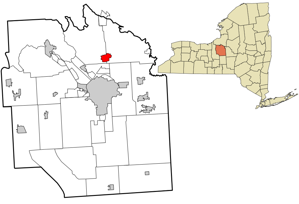 Locator map of North Syracuse