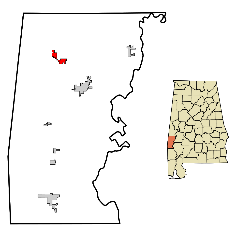 Locator map of Lisman
