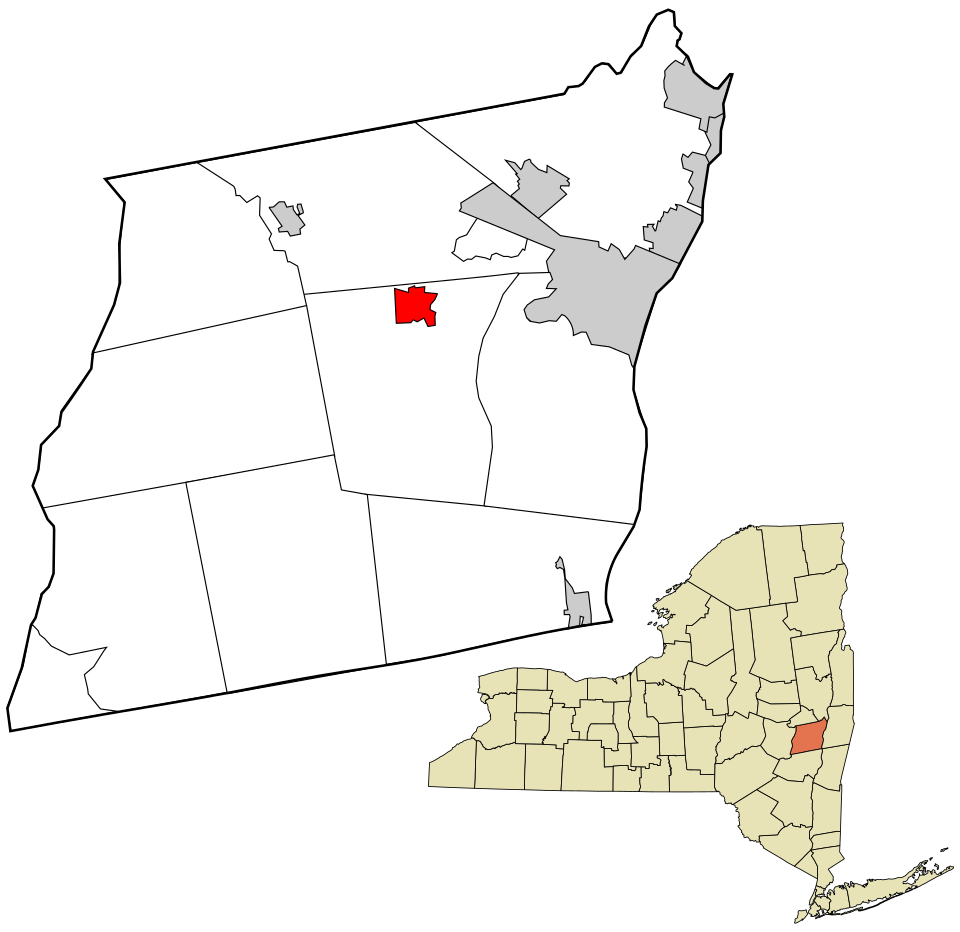 Locator map of Voorheesville