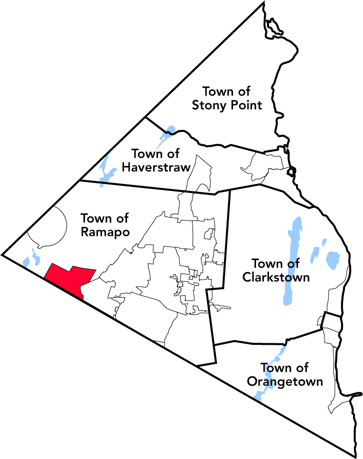 Locator map of Hillburn