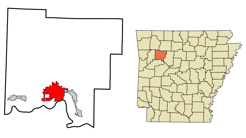 Locator map of Clarksville