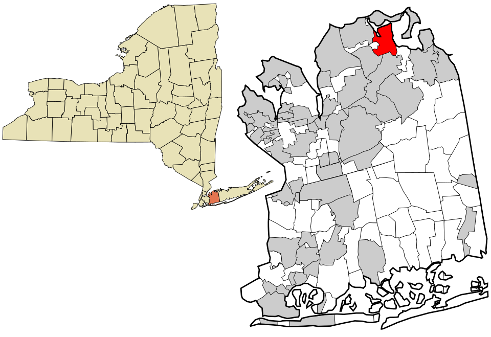 Locator map of Mill Neck