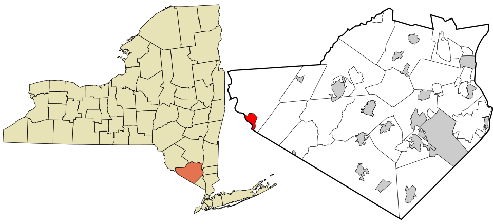 Locator map of Port Jervis