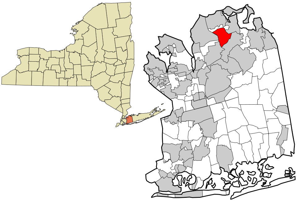 Locator map of Matinecock