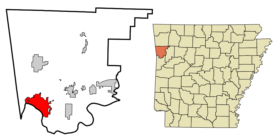 Locator map of Van Buren