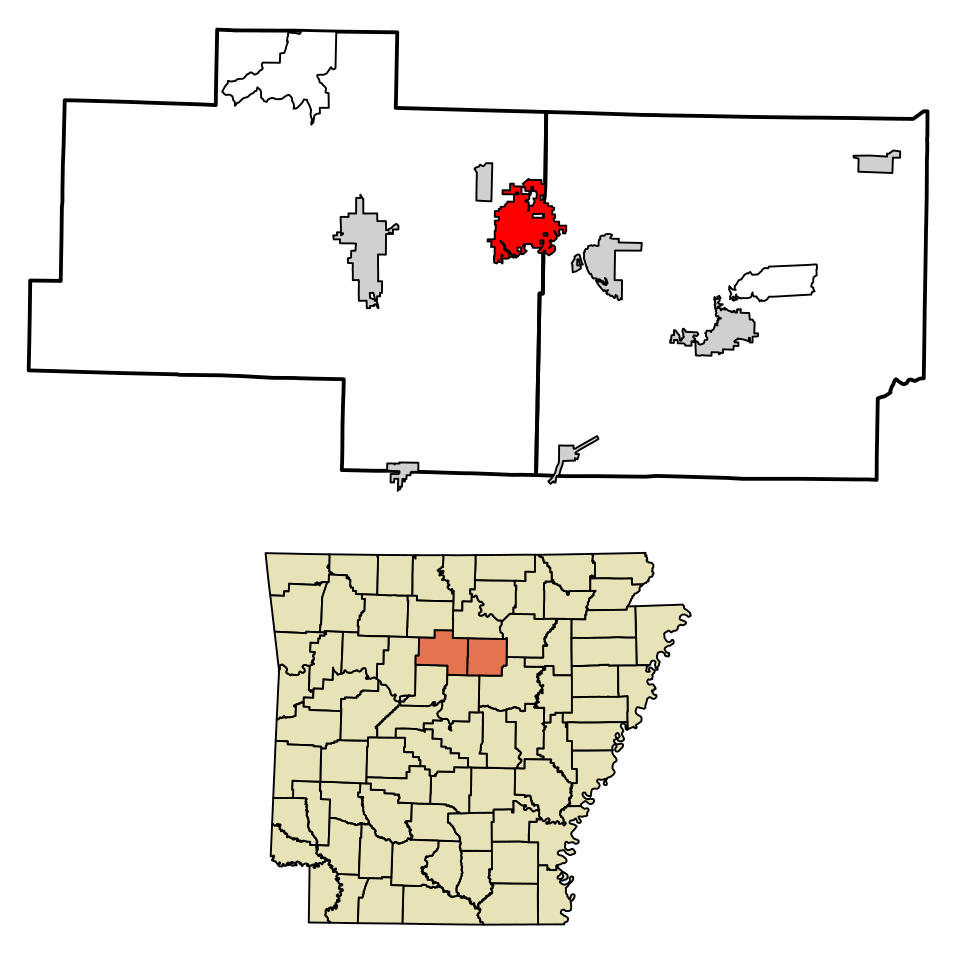 Locator map of Fairfield Bay