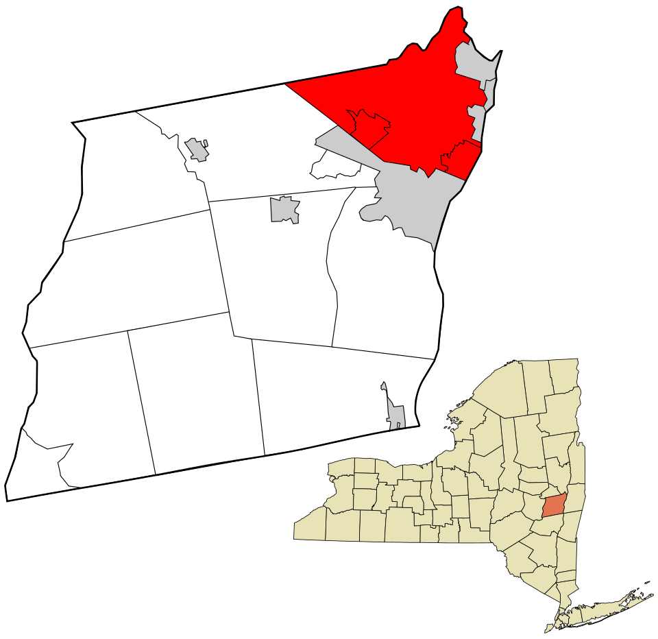Locator map of Colonie