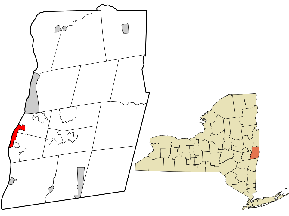 Locator map of Rensselaer
