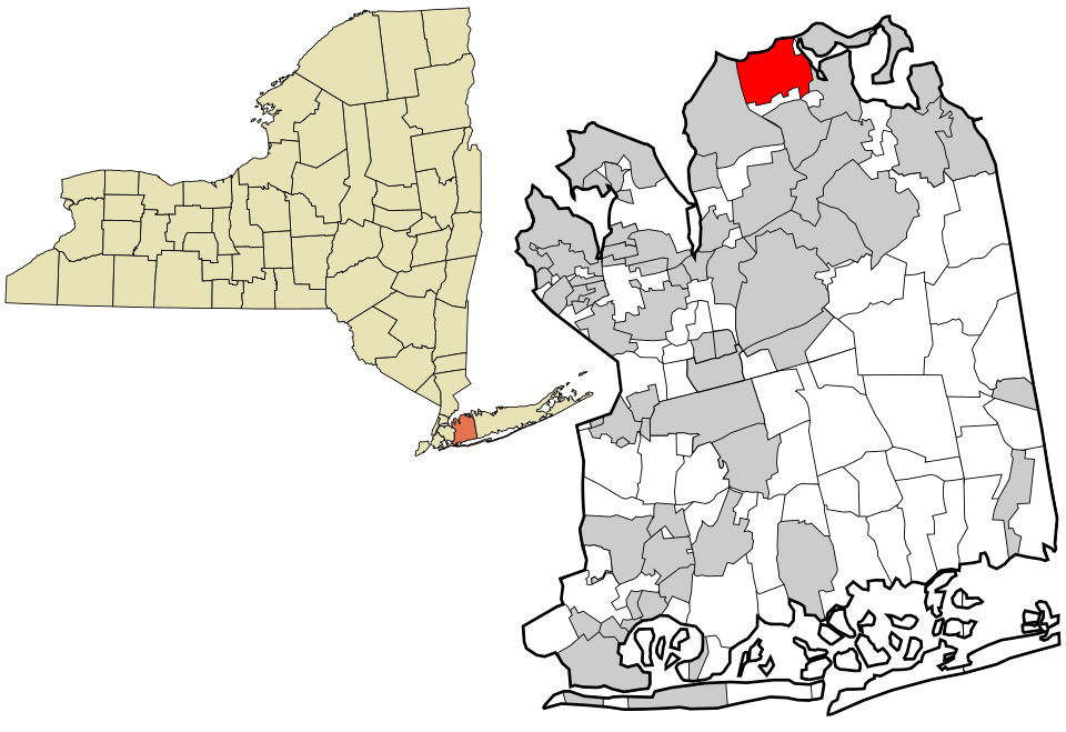 Locator map of Lattingtown