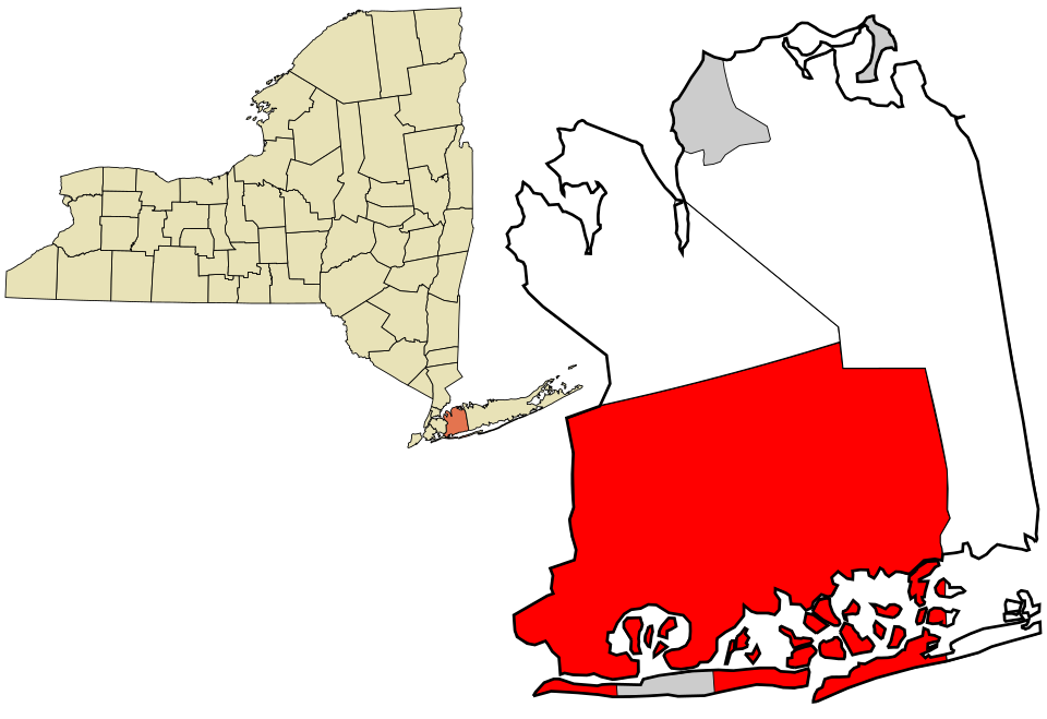 Locator map of Hempstead