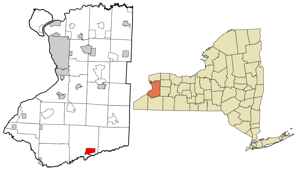 Locator map of Springville