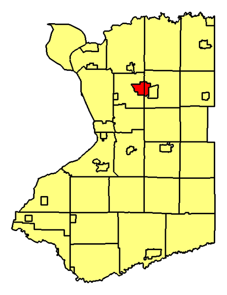 Locator map of Depew