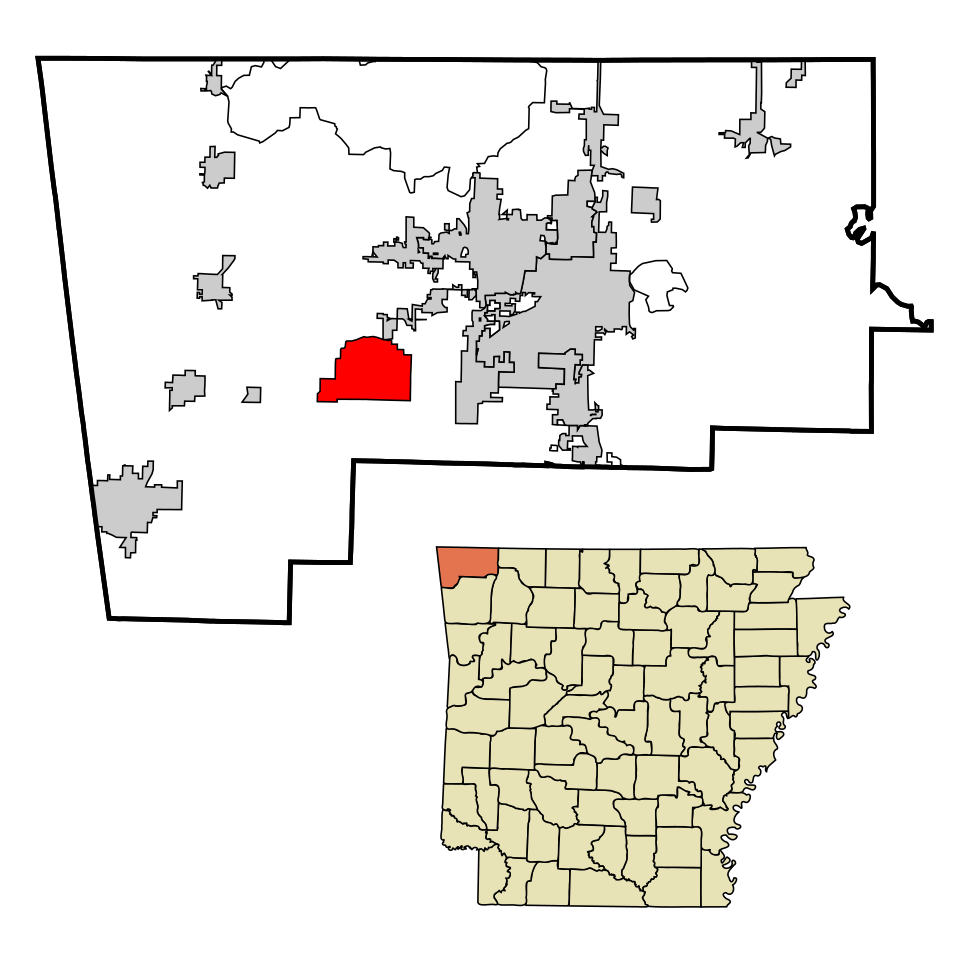 Locator map of Highfill
