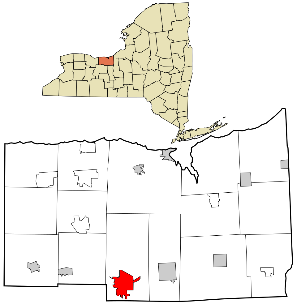Locator map of Newark