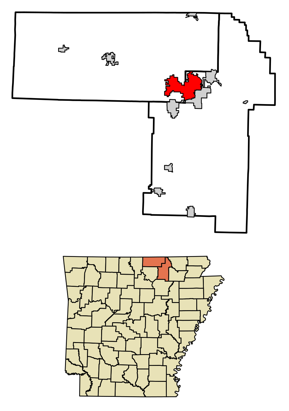 Map of Cherokee Village