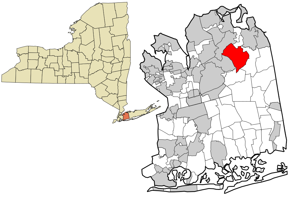 Locator map of Muttontown