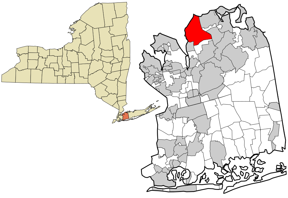Locator map of Glen Cove