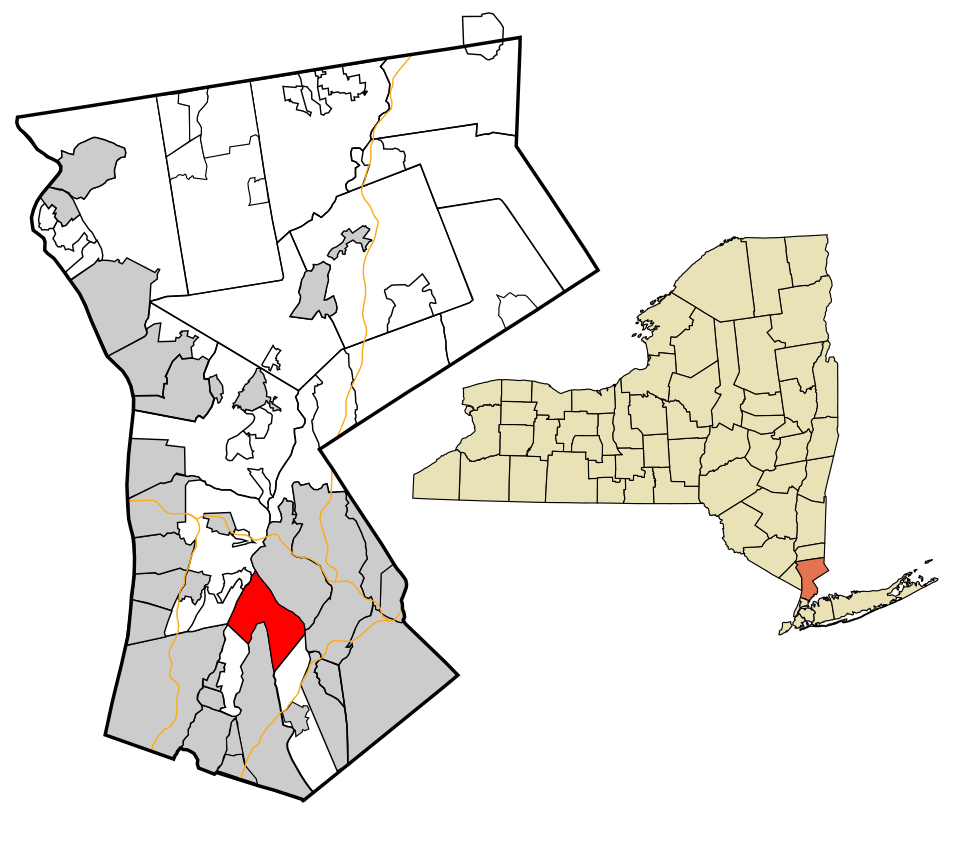 Locator map of Scarsdale