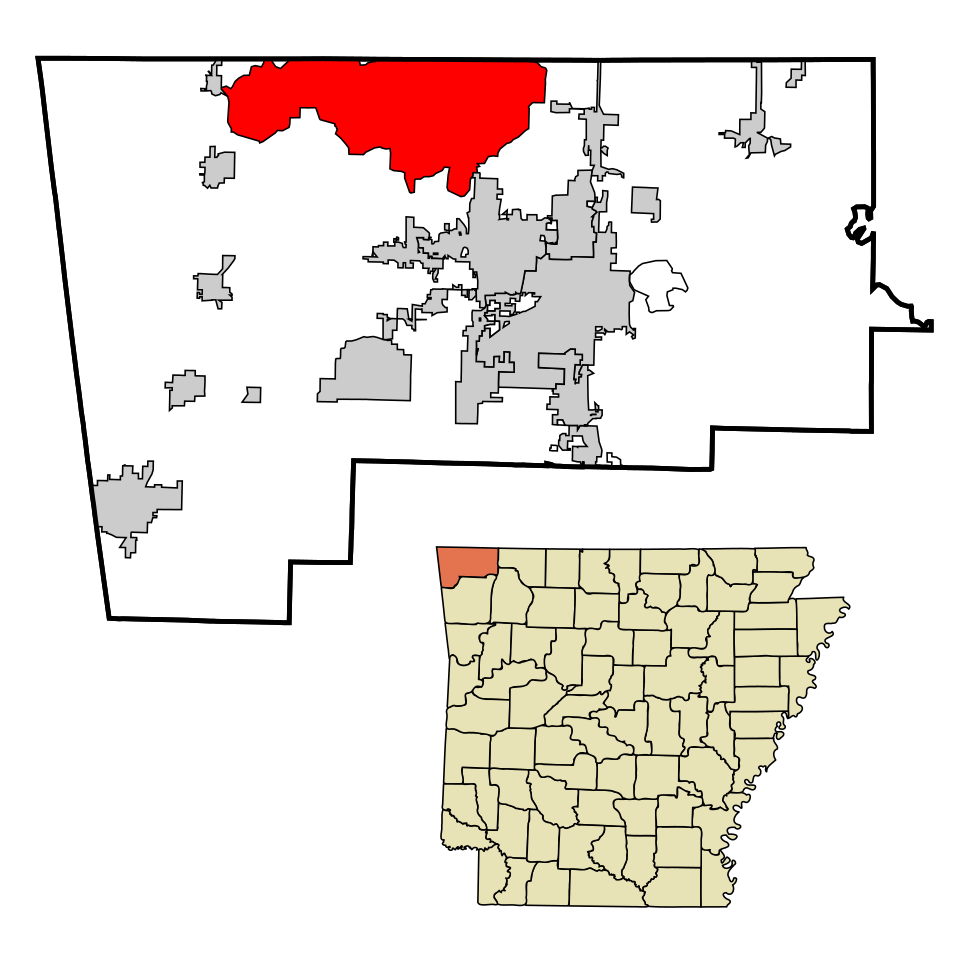 Locator map of Bella Vista