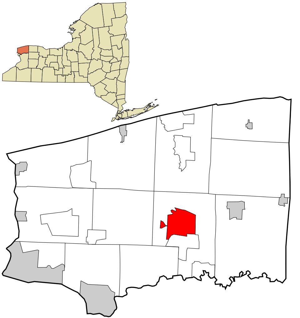 Locator map of Lockport