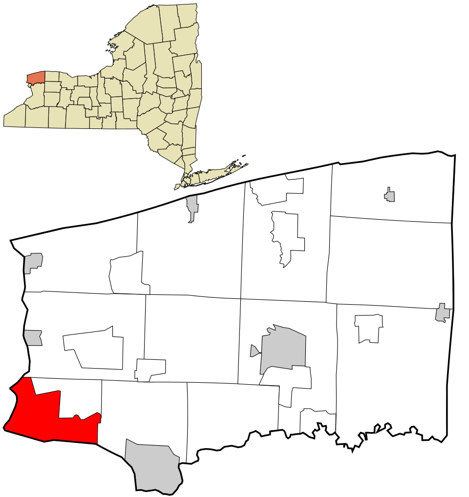 Locator map of Niagara Falls