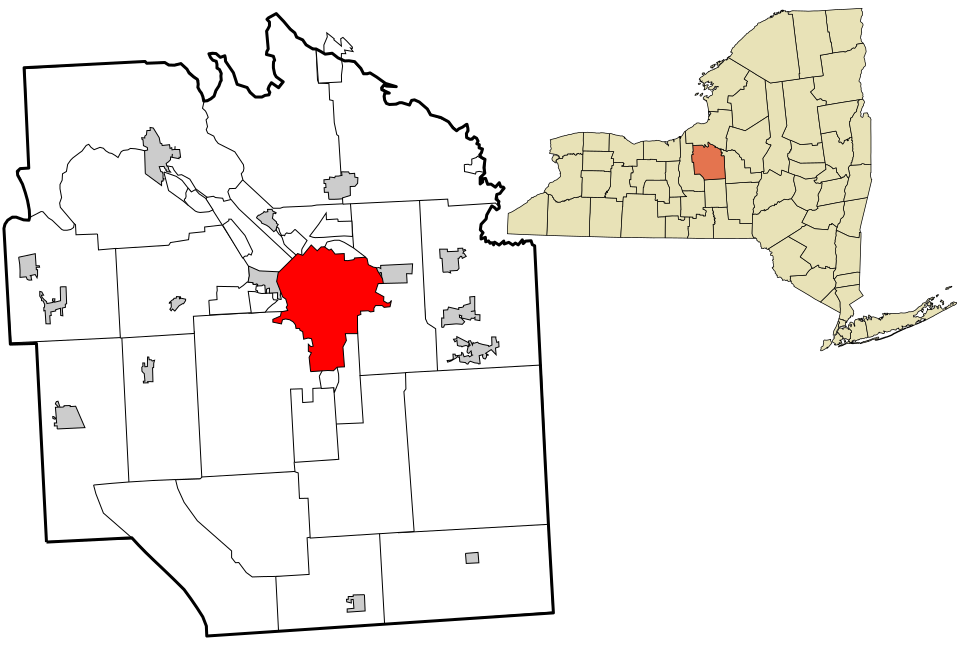 Locator map of Syracuse