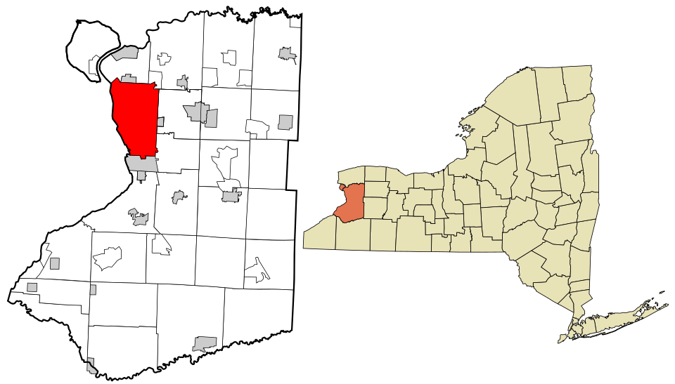 Locator map of Buffalo