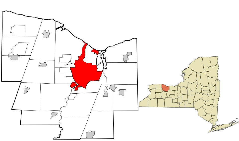 Locator map of Rochester