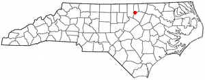 Locator map of Kittrell