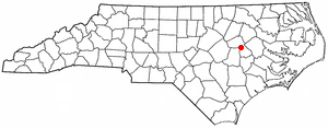Locator map of Walstonburg