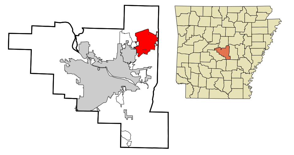Locator map of Jacksonville