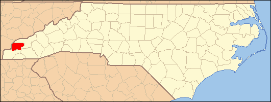 Locator map of Fontana Dam