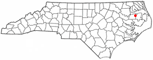 Locator map of Creswell