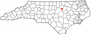 Locator map of Bunn