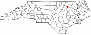 Locator map of Whitakers