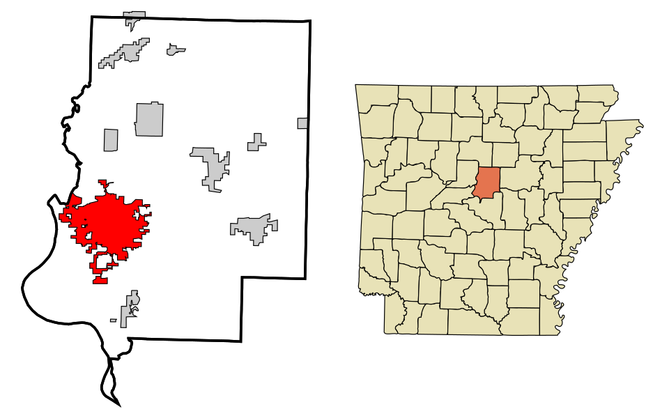 Locator map of Conway